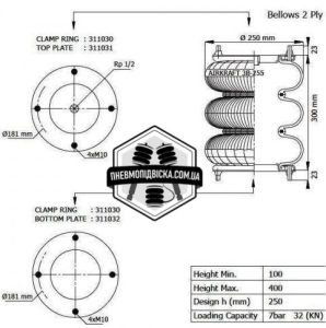 пневмоподушка 3б255