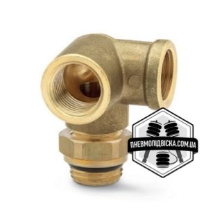 Фітинг кутовий перехідник з метричним різьбленням CAMOZZI D2077