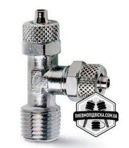 Штуцер трійник з зовнішнім різьбленням CAMOZZI 1420.