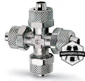 Штуцер четверник з'єднувач CAMOZZI 1600