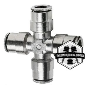 Фітинг цанговий четверник з’єднувач CAMOZZI 6600
