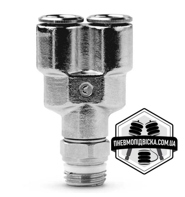 Фітинг цанговий трійник зовнішнім різьбленням CAMOZZI S6450