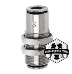 Фітинг цанговий прямий з’єднувач CAMOZZI 6590 з фіксатором