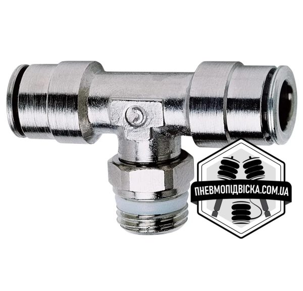 Фітинг цанговий трійник зовнішнім різьбленням CAMOZZI S6430 поворотний