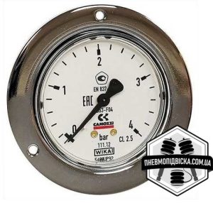 Манометри Camozzi СЕРІЯ F панельні з монтажним фланцем
