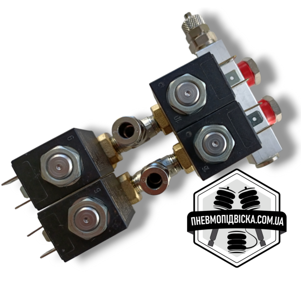 2-х контурний блок клапанів Camozzi